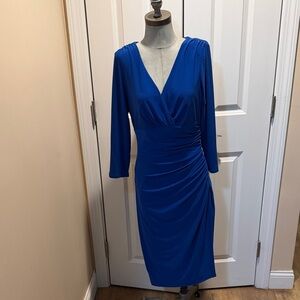 Ralph Lauren Cobalt Blue Long Sleeve Dress